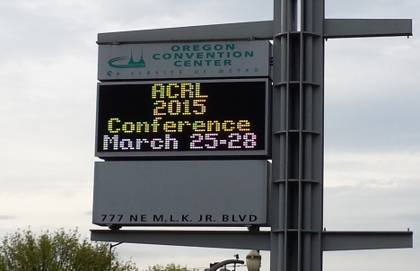 ACRL 2015 Conference sign info